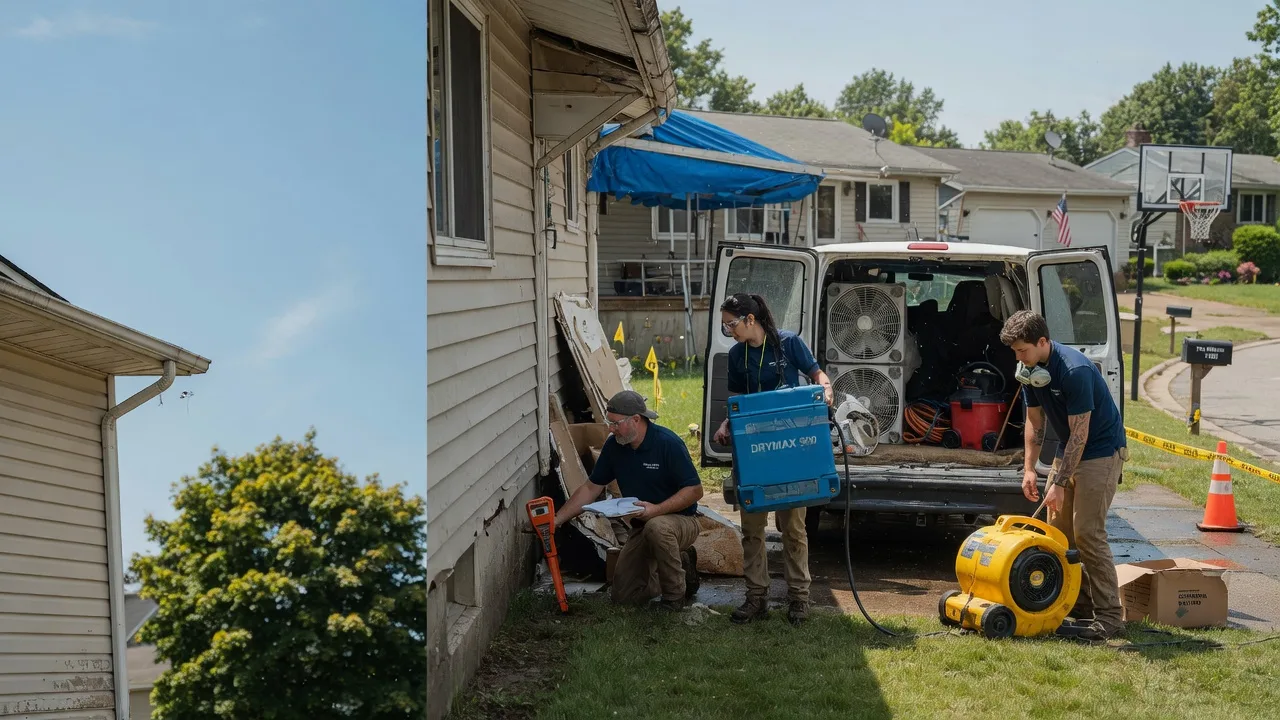 Ceiling Leak Cleanup in Durand, WI near me